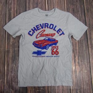 GM Chevrolet Camaro Shirt Youth XL Gray American Muscle Since 66 Graphic Tee